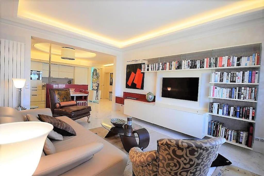 Palais Miramar Suite Art Modern - Derniere Etages Vue Mer - 75M De Confort - En Face Des Plages -Wifi - Clim Cannes Eksteriør bilde