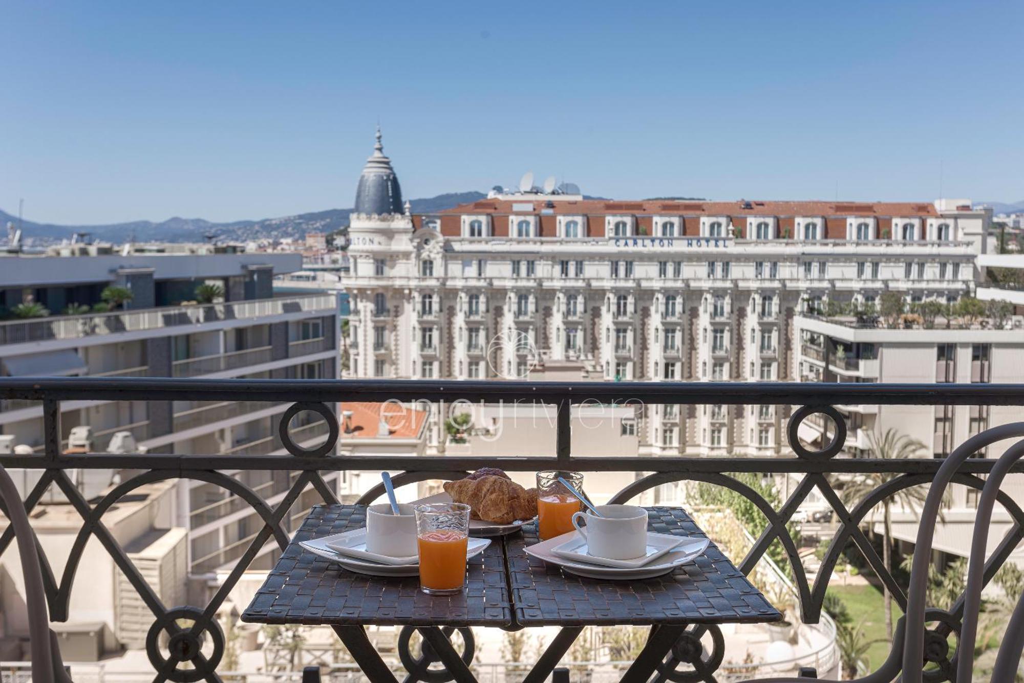 Palais Miramar Suite Art Modern - Derniere Etages Vue Mer - 75M De Confort - En Face Des Plages -Wifi - Clim Cannes Eksteriør bilde