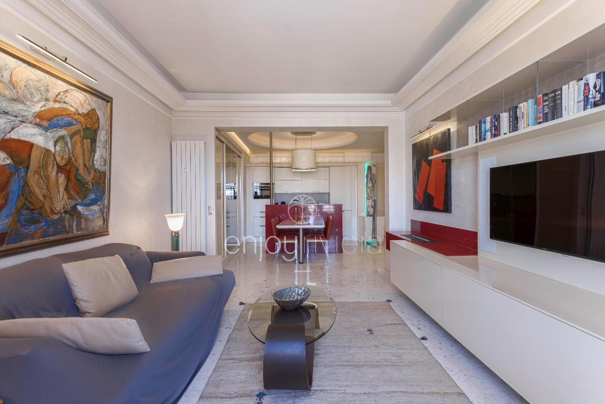 Palais Miramar Suite Art Modern - Derniere Etages Vue Mer - 75M De Confort - En Face Des Plages -Wifi - Clim Cannes Eksteriør bilde