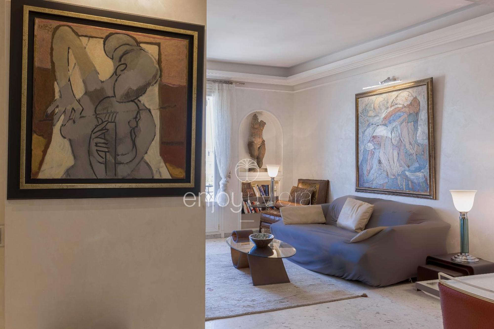 Palais Miramar Suite Art Modern - Derniere Etages Vue Mer - 75M De Confort - En Face Des Plages -Wifi - Clim Cannes Eksteriør bilde